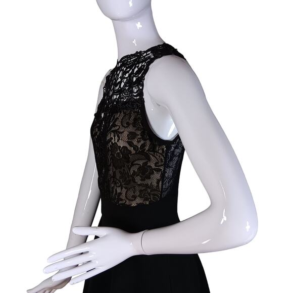 Windsor Mini Lace Dress Size Large Black Fit and Flare - Picture 4 of 9